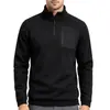 Sudadera con capucha para hombre transfronteriza Europea y Americana Otoño e Invierno Cuello alto Media cremallera Manga larga Sudadera con capucha Top Deportivo Casual Forro polar