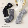 Calcetines para Niñas, Nuevos Calcetines Gruesos Calentitos tipo Slouch para Primavera y Otoño, Versátiles Calcetines Coreanos para Pantorrilla de Bebé para Otoño e Invierno