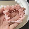Anel de intestino pequeno de organza cravejado de diamantes material para cocar diy nova coleção primavera e verão malha de cor mágica alta elasticidade anel de cabelo super fada