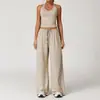 Conjunto de yoga cepillado transfronterizo, secado rápido, espalda hermosa, conjunto deportivo de tirantes, ropa casual para correr y fitness, conjunto de atuendo de yoga