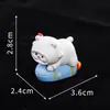 Boneca de moda dos desenhos animados bonito urso espacial astronauta decoração micro paisagem desktop carro decoração de casa artesanato