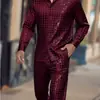 Conjunto de Camisa de Manga Longa Estampada Digital de Primavera e Outono Europeu e Americano da Amazon, Conjunto de Moda Esportiva Casual Estampado