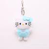 Llavero de Felpa Lazo Gatito Colgante de Bolso Lindo Colgante de Dibujos Animados Llavero Colgante de Muñeco Pequeño de Felpa