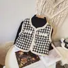 Moda Nueva Primavera 2026 Chaleco Versátil Casual Estilo Pequeño Chanel para Niñas y Niños Pequeños, Chaleco Exterior para Primavera y Otoño
