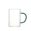 Copo de Vidro Borossilicato Colorido de Camada Única Atacado Copo Transparente para Bubble Tea de Escritório Copo para Mingau Leite Café da Manhã em Casa
