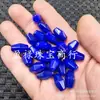 Ágata Azul Zafiro Cuentas Hexagonales Jade Cuentas Sueltas Calcedonia Poligonal Passepartout Pulsera DIY Collar Accesorios de Joyería Cuentas