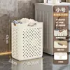 Nova Cesta Dobrável para Roupas Sujas Doméstica Banheiro Grande Capacidade Cesta de Armazenamento Removível Quarto Alto Valor de Cor Cesta para Roupas Sujas
