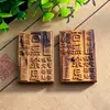 Madera de Azufaifo Golpeada por el Rayo Pixiu que Trae Fortuna Espíritu de la Montaña Moneda de Dinero Colgante DIY Placa de Madera Accesorios Bolsita para Joyería Estilo Taoísta Colgante Adorno de Placa de Madera