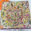Regalo para Mamá y Personas Mayores Moda de Alta Gama Bufanda de Seda Versátil Cuadrada sin Tirantes Decorativa de Verano