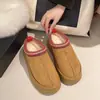 Chinelos de algodão com sola grossa estilo étnico para mulheres botas de neve sapatos de algodão 2026 inverno forrados com pelúcia bico fechado meio chinelos botas de algodão forrados com pelúcia antiderrapante