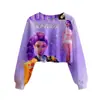 Grupo Cazador de Brujas K-Pop Patrón Impresión 3D Transfronterizo Nuevo Sudadera Corta Casual para Chicas Venta Directa de Fábrica