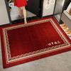 Tapete de entrada festivo vermelho para inauguração de casa, porta de entrada, tapete para pés doméstico, antiderrapante, resistente à sujeira, novo tapete de estilo chinês