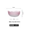 Prato de Frutas Criativo Japonês Tigela de Salada Transparente Borda Dourada Lótus Azul Névoa Simples Casa Hotel Tigela de Prato Frio Conjunto Lavador de Chá