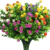 Atacado do Fabricante Plantas Verdes Artificiais Eucalipto Camélia Floreira Externa Arranjo de Flores Flores Plásticas Decorativas Plantas Verdes Simuladas