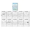 Compra directa transfronteriza de 10 pósters para colorear con temática de animales polares por paquete, divertido libro de buscar y dibujar, papel para colorear para niños
