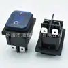 Interruptor de barco à prova d'água com luz KCD4 interruptor basculante 6 pés 3 marchas 4 pés 2 marchas painel fosco de cartão duplo 30A