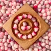 Cuentas Sueltas de Raíz de Bodhi con Patrón de Flores Rosas, Calabazas Pequeñas Talladas, Cuentas Semi-Terminadas, Accesorios para Joyería DIY, Cuentas de Oración Budista al por Mayor