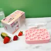 Forma de Gelo Hellokitty Fofa com Prensa Caixa de Armazenamento de Cubos de Gelo de Silicone Forma de Sorvete Caseiro Artefato para Fazer Gelo