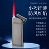 Encendedor delgado, portátil, recargable, a prueba de viento, encendedor de cigarros, cuerpo de metal, encendedor de regalo promocional, moderno