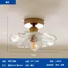 Lámpara de Techo Vintage Estilo Francés con Forma de Pétalo para Pasillo, Balcón, Escalera de Lujo Ligero, Vestidor, Entrada y Vestíbulo, Lámpara Colgante Pequeña