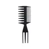 Peine de Dientes Anchos para el Hogar de Hombre Peine Retro para Cabeza de Aceite Tenedor Cabeza Grande Trasera Cabeza de Avión Peine Texturizador Profesional para Peinar el Cabello