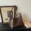 Bolsa Grande de Moda e Simples para Mulheres 2026 Nova Bolsa de Ombro Transversal Casual para o Dia a Dia Bolsa Tote Macia Bolsa Dumpling