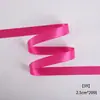 Cinta Perlescente de Color Puro de 2.5 cm, Cinta de Satén de Doble Cara de Alta Gama, Cinta de Algodón, Ramo de Flores, Cinta para Atar Regalos DIY, Cinta Colorida