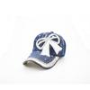 Nueva Gorra de Béisbol Transfronteriza con Lazo, Sombrero de Mezclilla de Perlas de Pedrería Hecho a Mano para Mujer, Gorra con Visera Parasol y Protección Solar, Sombrero de Moda