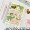 Livro de Cartas de Folha Solta Menina da Primavera Destacável A6PU Caderno Caderno Menina Estilo Xiaohongshu