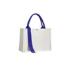 Personalización de Bolsa de Lona con Logo Imprimible, Bolso de Mensajero de Lona Gruesa y Elegante con Cinta, Personalización con Patrón para Escuela y Empresa