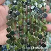 Cristal Natural 11MM Trevo de Quatro Folhas Citrino Pó de Cristal Olho de Tigre Contas para Pulseira Colar DIY Acessórios