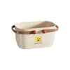 Set de almacenamiento de tocador para el hogar con estampado estilo crema, calmante, para alquilar y mudarse, juego completo de artículos de plástico de uso diario para el baño del hogar