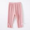 Leggings cropped holgados transpirables de seda de hielo para primavera y verano, pantalones frescos, pantalones de seguridad para niños, pantalones para bebés contra mosquitos