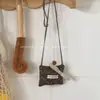 Bolsa de Algodão com Renda Floral Coreana 2026 Nova Bolsa com Enchimento de Algodão Colar Infantil Acessório de Pescoço Fofo Doce para Meninas