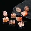 Joyería Jingdian Oro Negro Natural Súper Siete Pixiu Tallado Accesorios DIY para Atraer Riqueza y Buena Fortuna Accesorios de Cristal Semi-Terminados