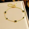 Moda Europeia e Americana, Simples e Personalizado, Pingente Redondo Oco Assimétrico de Camada Dupla, Pulseira com Corrente de Titânio