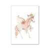 Pintura em tela de animal coelho de desenho animado pintura decorativa núcleo pintura popular AliExpress Amazon decoração de quarto de bebê menina
