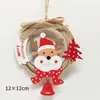 Suministro Transfronterizo de Campanas de Madera Recortadas de Navidad, Colgantes de Anciano Muñeco de Nieve, Accesorios para Decoración de Árbol de Navidad, Decoraciones