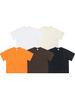 Camiseta de Algodón Pesado de Manga Corta Jianheng para Hombre Transpirable Básica de Cuello Redondo Manga Corta para Mujer Top Holgado Casual de Color Sólido