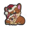 Amuletos para zapatos de muñeco de nieve navideño, Accesorios para zapatos tipo zueco de regalo de Navidad, Decoración de goma blanda de PVC Accesorios para DIY, Transfronterizo