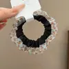 Malla Estampado de Leopardo Plisado Intestino Delgado Goma para el Cabello Cuerda para el Cabello Sensación de Alta Gama Sujetador de Cola de Caballo Nuevo Accesorio para el Cabello Banda Elástica Versátil Accesorio para el Cabello