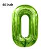 Novo Balão Digital Grande de 40 polegadas Versão Americana 0-9 Imitação de Alumínio Americano Balão para Arranjo de Festa de Aniversário Festa de Balões