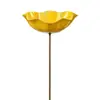 Estaca de Metal para Jardín con Flor Creativa Nueva Hecha a Mano Alimentador de Agua para Flores y Pájaros