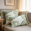 Funda de almohada capitonada estilo wabi-sabi, diseño geométrico abstracto, adecuada para decoración de hotel y casa de huéspedes, funda de cojín para sofá de sala de estar en casa