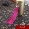 Joia de franja de boca de peixe de 17 cm, franja para pendurar no carro, franja para pendurar verticalmente, DIY, nó chinês, marcador de página, acessórios de pingente de leque decorativo