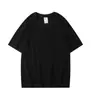 Camiseta de Manga Corta para Hombre de Verano, Tejido Pesado de 320g, Algodón Puro, Algodón Grueso de Xinjiang, Cuello Pequeño, Estilo Americano, Camiseta Base de Media Manga