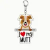 Llavero de Perro Mascota Acrílico Color Impreso En Stock Transfronterizo Regalo Pequeño Creativo