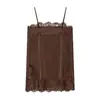 ZA Europa Transfronteiriça Comércio Exterior Roupas Femininas AliExpress Venda Quente Renda Patchwork Camisola Top