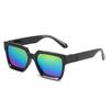 Versión Nueva 2024 de Gafas de Sol Cuadradas Asimétricas Anti-UV de Moda Elegantes Coloridas para Niños