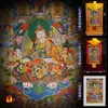 Pintura decorativa thangka de aldea de Xizang, pintura colgante, Padmasambhava, Nueva Estatua de Bronce de Padmasambhava de Ocho Formas, thangka de Padmasambhava